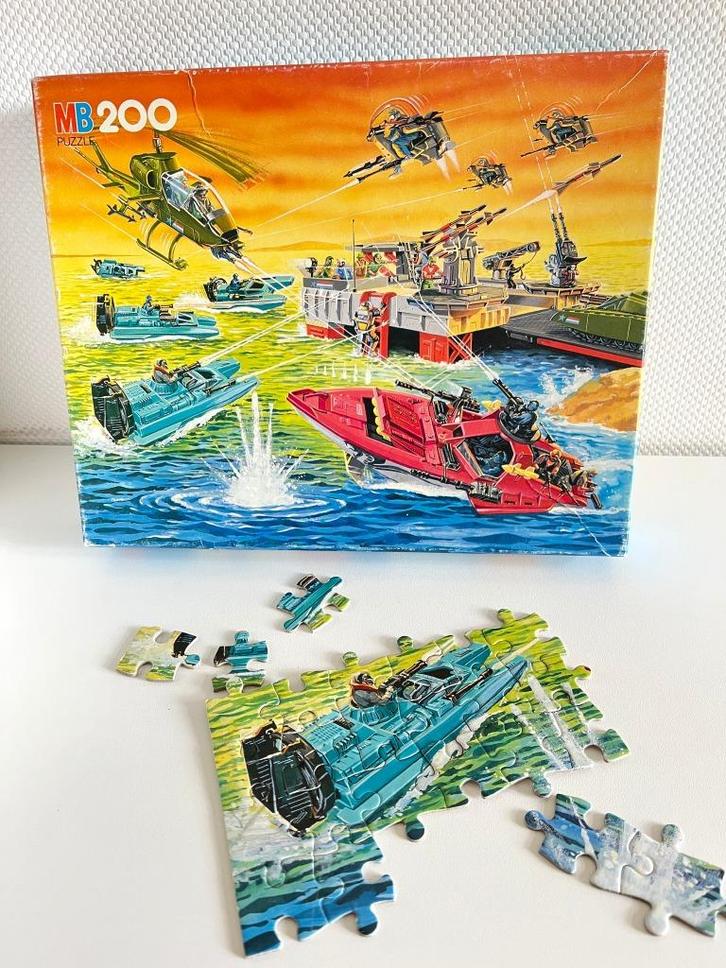 Puzzle GI Joe Action Force - MB 1989, Kinderen en Baby's, Speelgoed | Kinderpuzzels, Gebruikt, 4 tot 6 jaar, Meer dan 50 stukjes