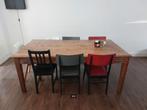 Rustieke eiken tafel, Huis en Inrichting, Tafels | Eettafels, Ophalen, Gebruikt, Eikenhout, 200 cm of meer