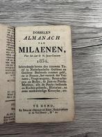(ALMANAK GENT OOST-VLAANDEREN) Dobbelen almanach van Milaene, Enlèvement ou Envoi