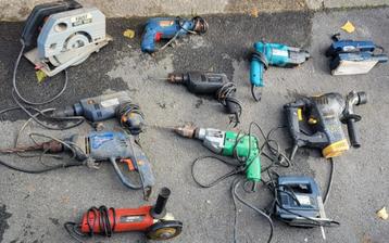 Lot de 11 outils électroportatifs beschikbaar voor biedingen