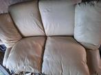 Lederen 2 zit, Huis en Inrichting, Zetels | Zetels, Ophalen of Verzenden, Zo goed als nieuw