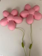 Bloemenlamp roze met groen 2 stuks, Ophalen, Zo goed als nieuw