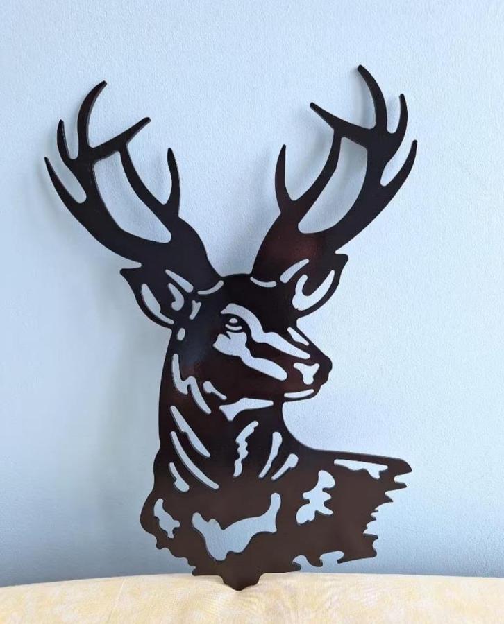 Décoration en métal neuve cerf chevreuil, Maison & Meubles, Accessoires pour la Maison | Décorations murale, Neuf, Enlèvement ou Envoi