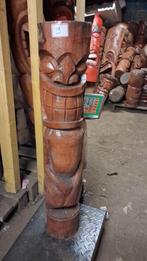 statue totem Tiki 100 cm en bois de cocotier, Ophalen of Verzenden