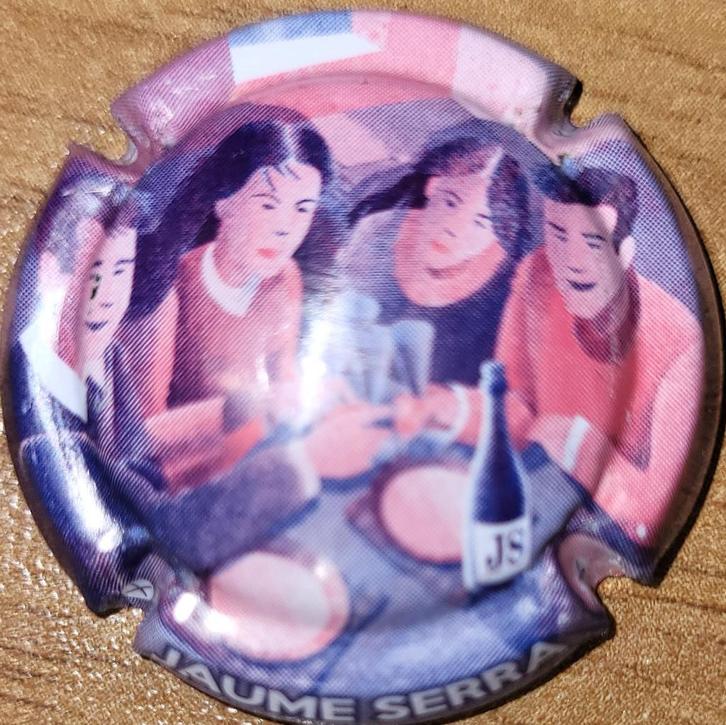 Capsule Cava d'Espagne JAUME SERRA mauve & rose nr.155009, Verzamelen, Wijnen, Nieuw, Overige typen, Spanje, Ophalen of Verzenden