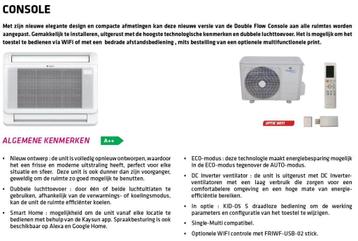 airco Kaysun Single Split Console 5KW, Ophalen, Verwarmen, Zo goed als nieuw, Afstandsbediening