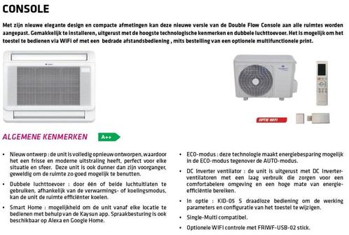 airco Kaysun Single Split Console 5KW, Elektronische apparatuur, Airco's, Zo goed als nieuw, Wandairco, Koelen en Ontvochtigen