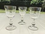 Set van 3 19de eeuwse Likeurglazen. 3€/set, Ophalen