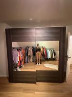 Grote stevige kleerkast met schuifdeuren en spiegels, Huis en Inrichting, Ophalen, Met deur(en), Gebruikt, 200 cm of meer