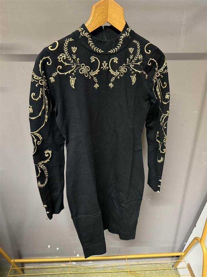 Jurk - Karen Millen zwart gout maat M, Vêtements | Femmes, Robes, Comme neuf, Taille 38/40 (M), Noir, Enlèvement ou Envoi