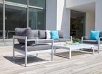 Loungeset wit aluminium, Jardin & Terrasse, Accessoires mobilier de jardin, Comme neuf, Enlèvement