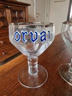 6 verres orval bord cristal voir photo, Collections, Marques de bière, Comme neuf, Enlèvement
