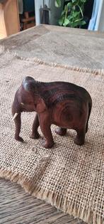Figurine d'Éléphant en Bois – Artisanat Délicat, Ophalen of Verzenden