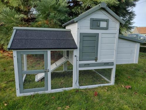 Poulailler Eddy - avec grand enclos pour 4 à 5 poulets - pou, Animaux & Accessoires, Volatiles | Accessoires, Neuf, Poulailler