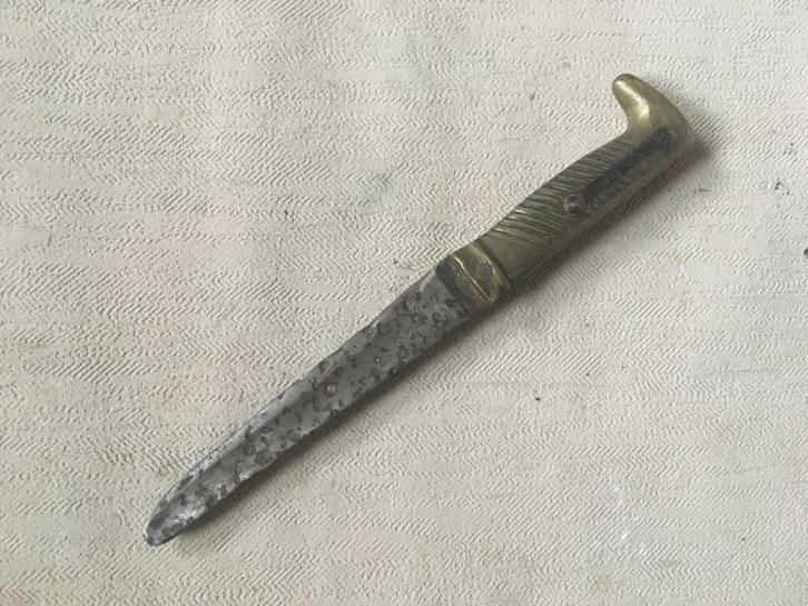 wo1 - Duitse loopgravendolk model 1871 Seitengewehr, Verzamelen, Militaria | Algemeen, Landmacht, Mes of Dolk, Ophalen of Verzenden