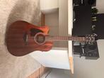 Linkshandige Elektro-akoestische Ibanez gitaar + koffer, Ophalen, Zo goed als nieuw, Western- of Steelstringgitaar, Met koffer