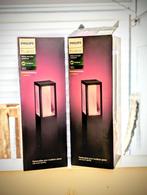2 Philips Hue Impress buitenlampen (nieuw! lage versie), Tuin en Terras, Ophalen, Staande lamp, Netvoeding, Smartlamp