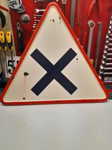 Oude geëmailleerde verkeersbordplaat 1964 beschikbaar voor biedingen