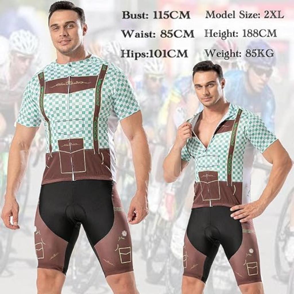 Chemise de vélo avec cuissard à bretelles LIVRAISON RAPIDE E, Envoi, Neuf, Hommes