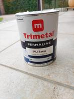 Trimetal Permaline PU Satin Crèmewit 9001, Doe-het-zelf en Bouw, Verf, Beits en Lak, Nieuw, Lak, Wit, Ophalen