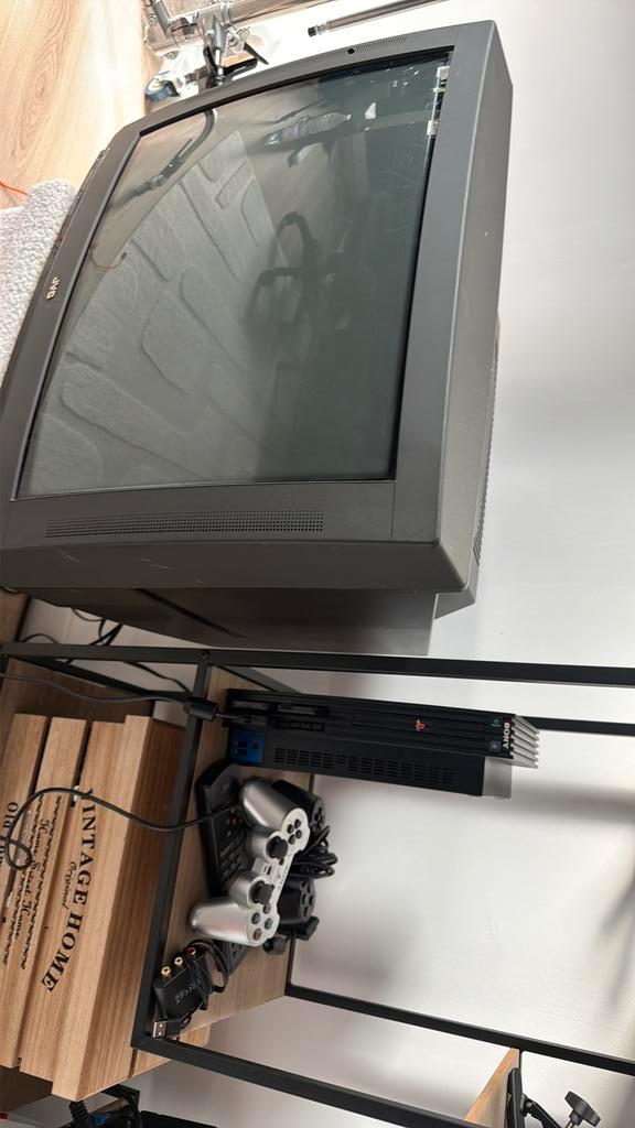 Kit rétro PS2 (SSD avec plus de 120 jeux)+ téléviseur CRT, Consoles de jeu & Jeux vidéo, Consoles de jeu | Sony PlayStation 2