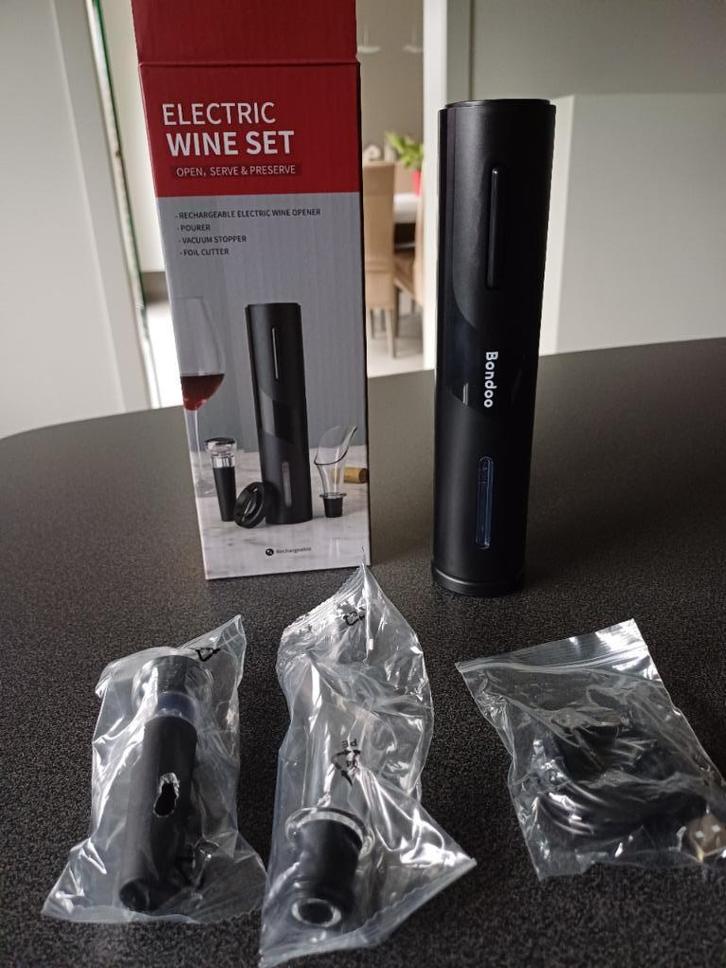 Verkeerd cadeau-Bondoo oplaadbare elektrische kurkentrekker., Huis en Inrichting, Keuken | Keukenbenodigdheden, Nieuw, Ophalen of Verzenden