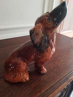 Vintage Teckel Basset Hound Keramiek Goebel W Duitsland Genu, Verzamelen, Ophalen, Zo goed als nieuw