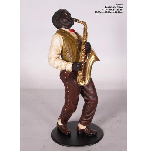 Jazz beeld 95 cm - Saxofoon jazzbeeld, Verzamelen, Beelden en Beeldjes, Nieuw, Ophalen