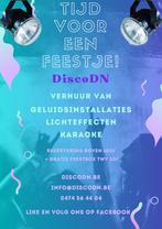 Verhuur geluidsinstallaties en lichteffecten, Audio, Tv en Foto, Professionele apparaten, Ophalen, Nieuw, Audio