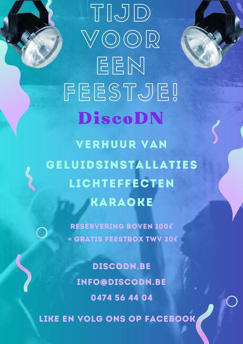 Verhuur geluidsinstallaties en lichteffecten, Audio, Tv en Foto, Professionele apparaten, Nieuw, Audio, Ophalen