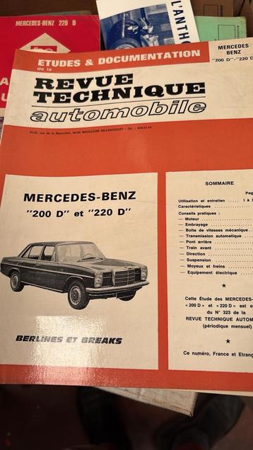 RTA Revue technique Automobile voor Mercedes beschikbaar voor biedingen
