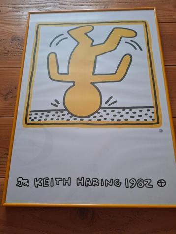 Keith Haring: One man show. affiche in kader., Enlèvement ou Envoi