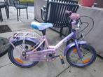 Meisjesfiets Volare 16 inch paars, Fietsen en Brommers, Fietsen | Meisjes, Ophalen, Gebruikt, Volare, Handrem