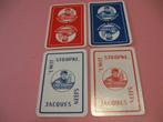 4 losse speelkaarten Oude jenever , Jacques Neefs (111), Comme neuf, Carte(s) à jouer, Enlèvement ou Envoi
