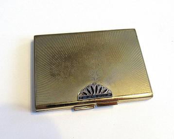 Art Deco vintage compact poederdoos van de jaren 40-50. beschikbaar voor biedingen