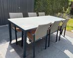 Bristol tuintafel met 6 stoelen, Ophalen, Gebruikt, 6 zitplaatsen, Aluminium