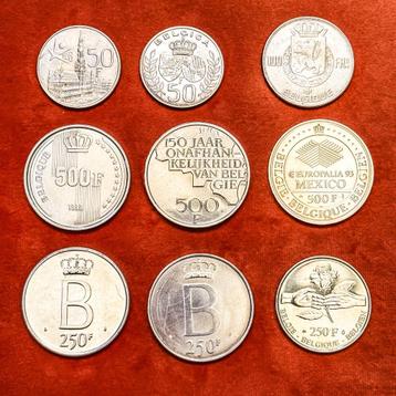Belgische Zilveren Herdenkingsmunten, Ophalen of Verzenden, Zilver, Losse munt, Zilver