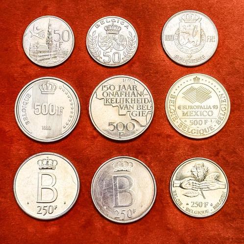 Belgische Zilveren Herdenkingsmunten, Postzegels en Munten, Munten | België, Losse munt, Zilver, Zilver, Ophalen of Verzenden