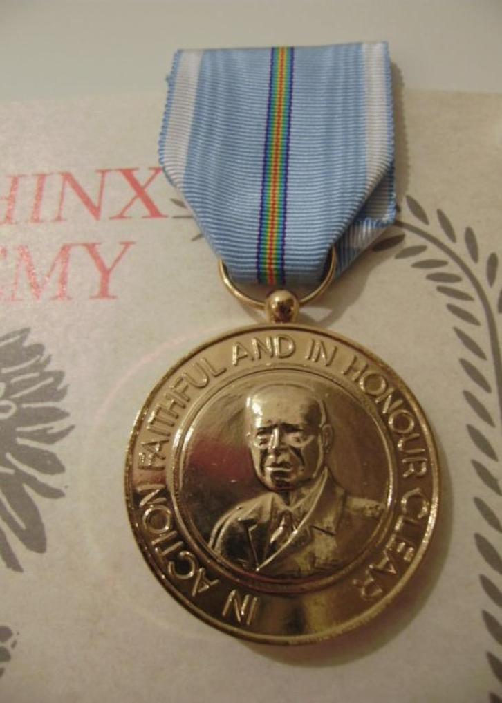 MEDAILLE : Commemorative War Medal Of General Eisenhower, Verzamelen, Militaria | Algemeen, Landmacht, Lintje, Medaille of Wings