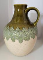 Bay keramiek vaas beige en mosgroen, Antiek en Kunst, Ophalen of Verzenden