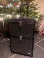 Sibel Koffer Vanity Strass X-Large, Ophalen, Zwart, Hardcase, Met slot