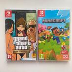 Nintendo games: GTA Trilogy en Minecraft te koop, Ophalen, Zo goed als nieuw