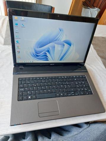 Acer aspire 17 inch i7 laptop met 16GB ram, SSD, windows 11 beschikbaar voor biedingen