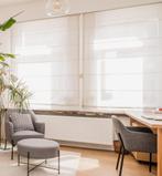 2x Diaz Rolgordijnenen: semi-transparant, Huis en Inrichting, Stoffering | Gordijnen en Lamellen, Ophalen, Gebruikt, 200 cm of meer