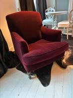 Fauteuil Marie’s Corner bordeaux fluweel, Maison & Meubles, Enlèvement, Comme neuf