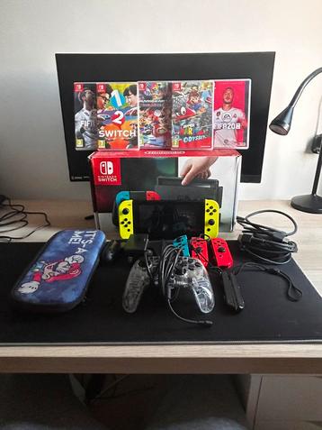 Nintendo Switch, Comme neuf, Avec 3 manettes ou plus, Enlèvement, Switch Original