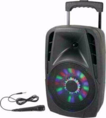 Mobiele Speaker 8 inch 300Watt Party-8led [6100P-BKJ], Enlèvement ou Envoi, Neuf, Autres types
