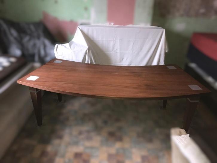 Bureau Tafel Massief Hout     µ9z, Maison & Meubles, Bureaux, Bureau, Enlèvement ou Envoi