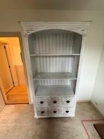 Landelijke kast wit gemarmerd, Huis en Inrichting, Kasten | Vitrinekasten, Ophalen, Gebruikt, 100 tot 150 cm, 200 cm of meer
