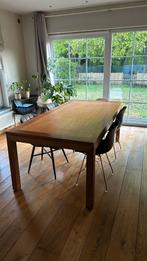 Eetkamer tafel in massief teak, Ophalen of Verzenden, Zo goed als nieuw